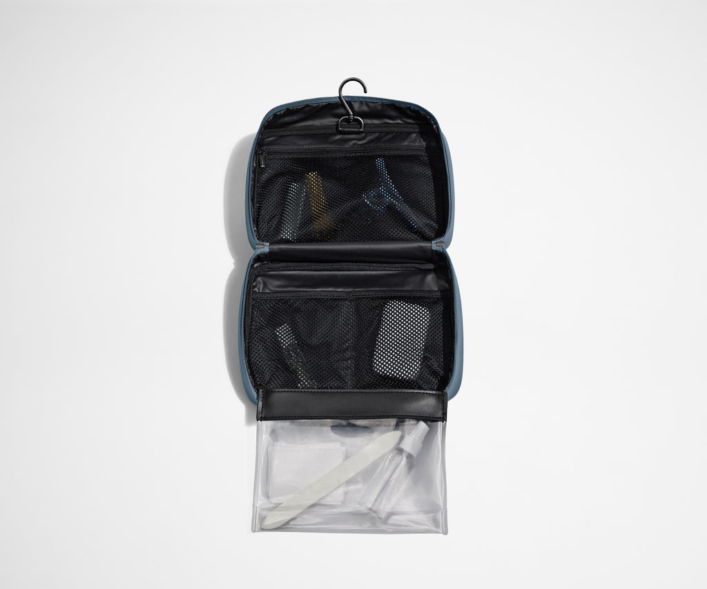 The Hanging Toiletry Bag in Coast Blue